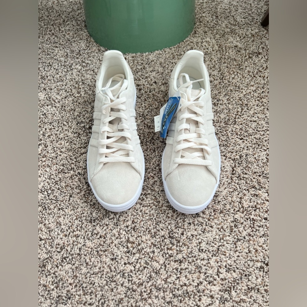 NEW Adidas Campus Stitch And Turn Low Suede BB6744 Double Beige/White SZ 11